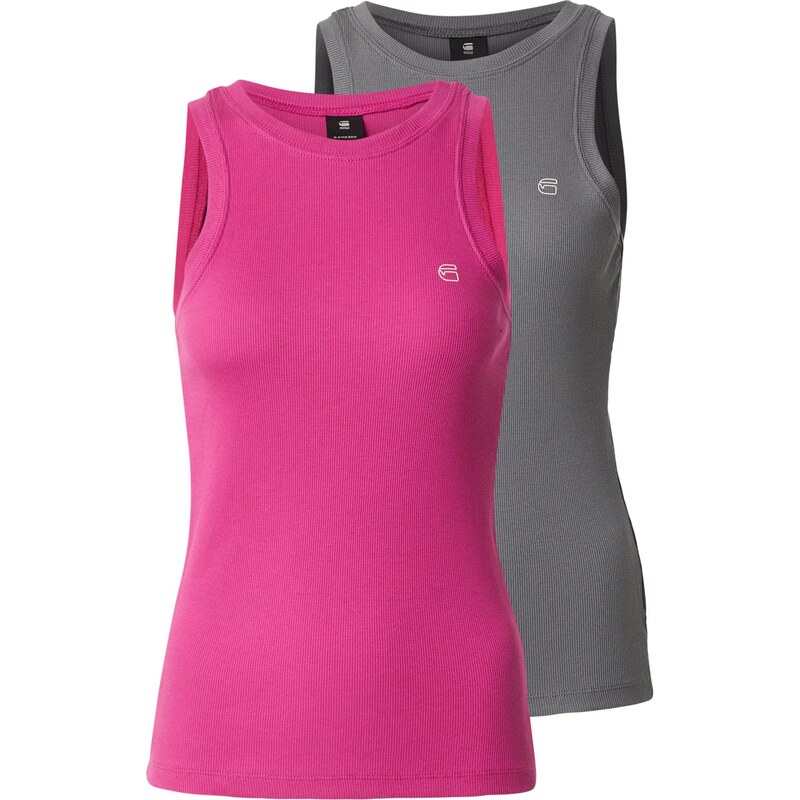 G-STAR Top tmavě šedá / pink 114885408