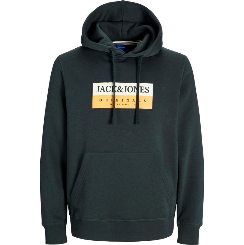 JACK & JONES Mikina JWHFREDERIKSBERG tmavě modrá / žlutá / černá