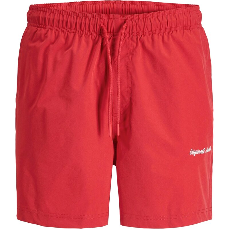 JACK & JONES Plavecké šortky JPSTMaui červená