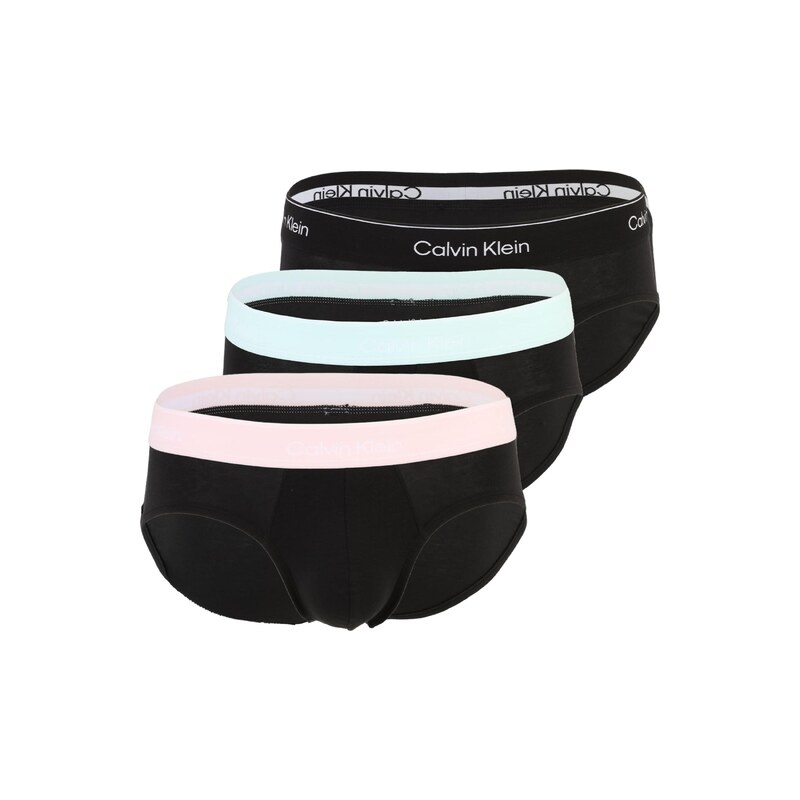 Calvin Klein Slipy světlemodrá / růžová / černá / bílá