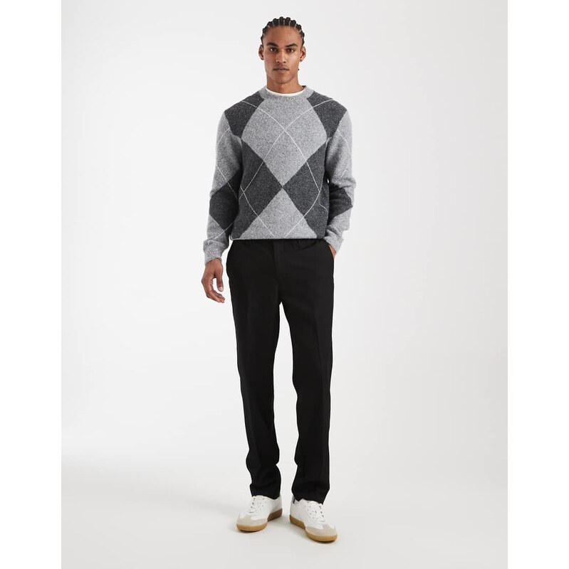 New Look slim smart trouser in black