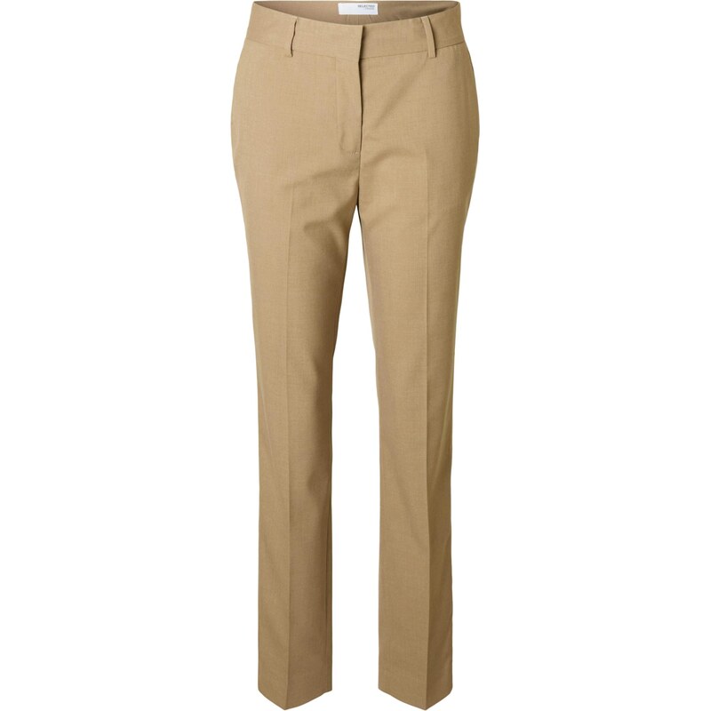 SELECTED Kalhoty s puky SLFRITA velbloudí 114886155