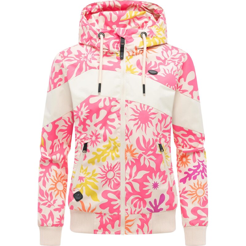 Ragwear Funkční bunda Nuggie krémová / kari / fialová / pitaya