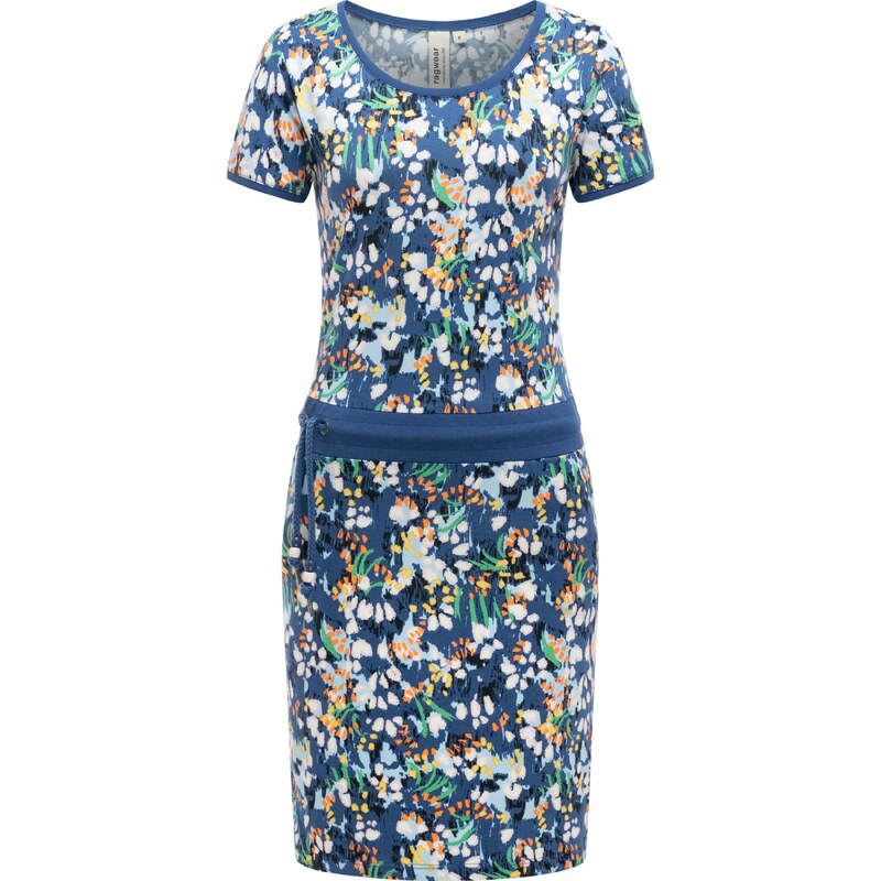 Ragwear Letní šaty 'Baomi Tropic Youmodo' safírová / oranžová / černá / bílá