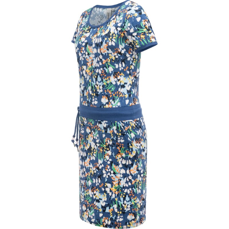 Ragwear Letní šaty 'Baomi Tropic Youmodo' safírová / oranžová / černá / bílá