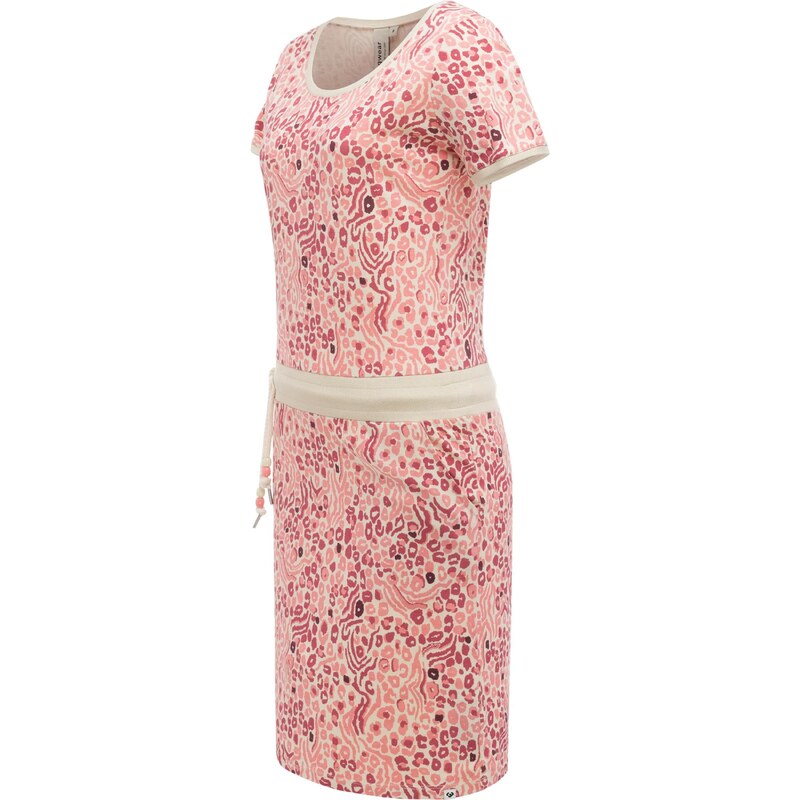 Ragwear Letní šaty 'Baomi Zoo Youmodo' béžová / pink / tmavě růžová