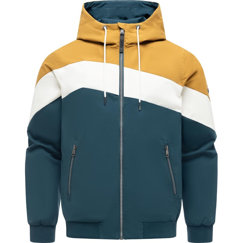 Ragwear Funkční bunda Stewie Block Youmodo hnědá / petrolejová /