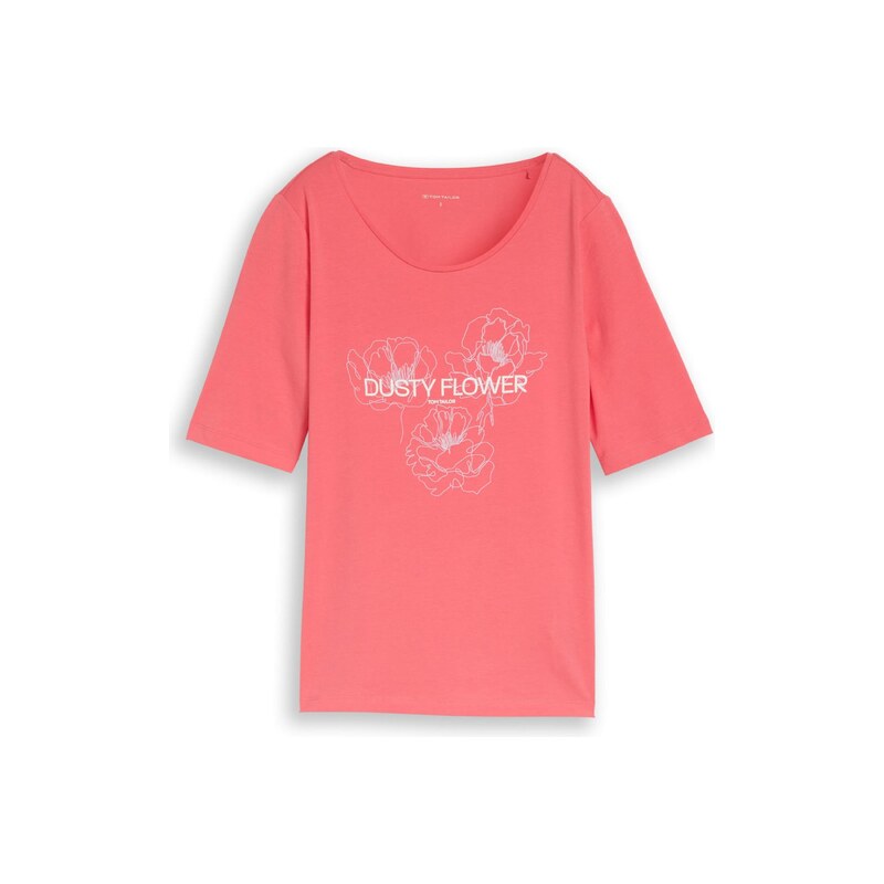 TOM TAILOR Tričko pink / bílá 114886765