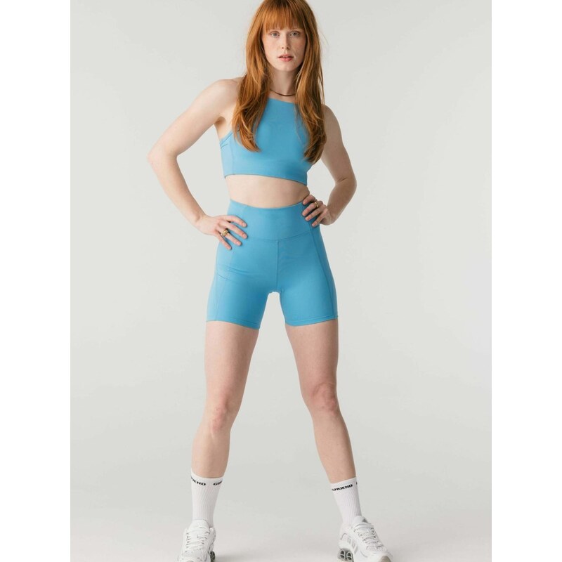 Girlfriend Collective Kalhoty COMPressive azurová 114887292