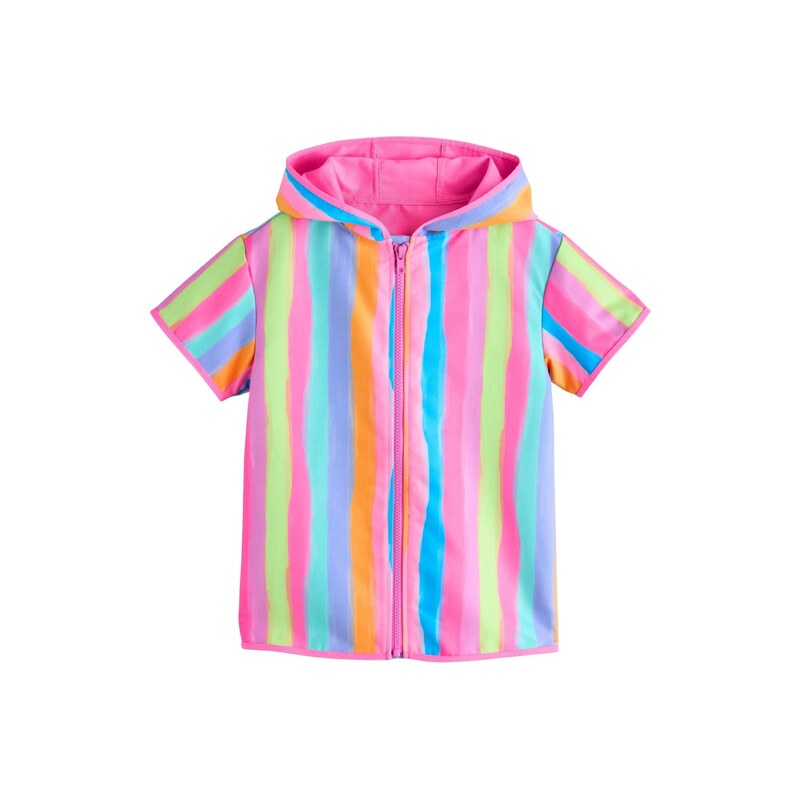 Next Přechodná bunda modrá / světle zelená / oranžová / pink