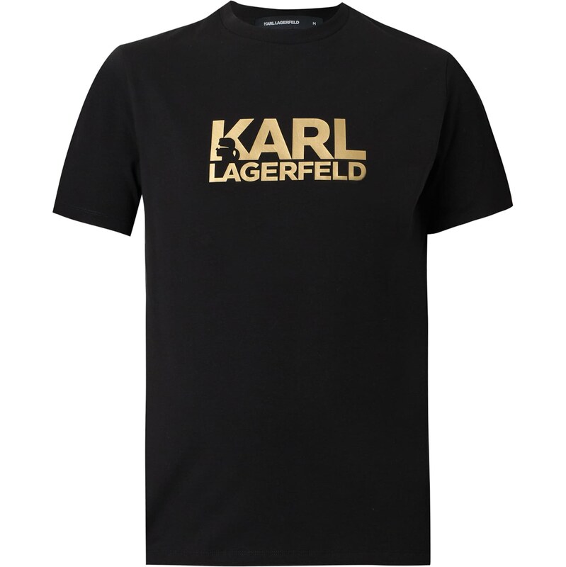 Karl Lagerfeld Tričko zlatá / černá