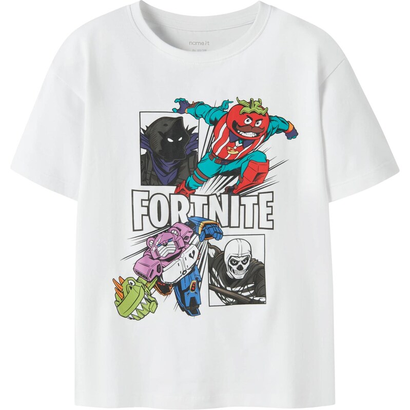 NAME IT Tričko NKMAmbrose Fortnite fialová / červená / černá /
