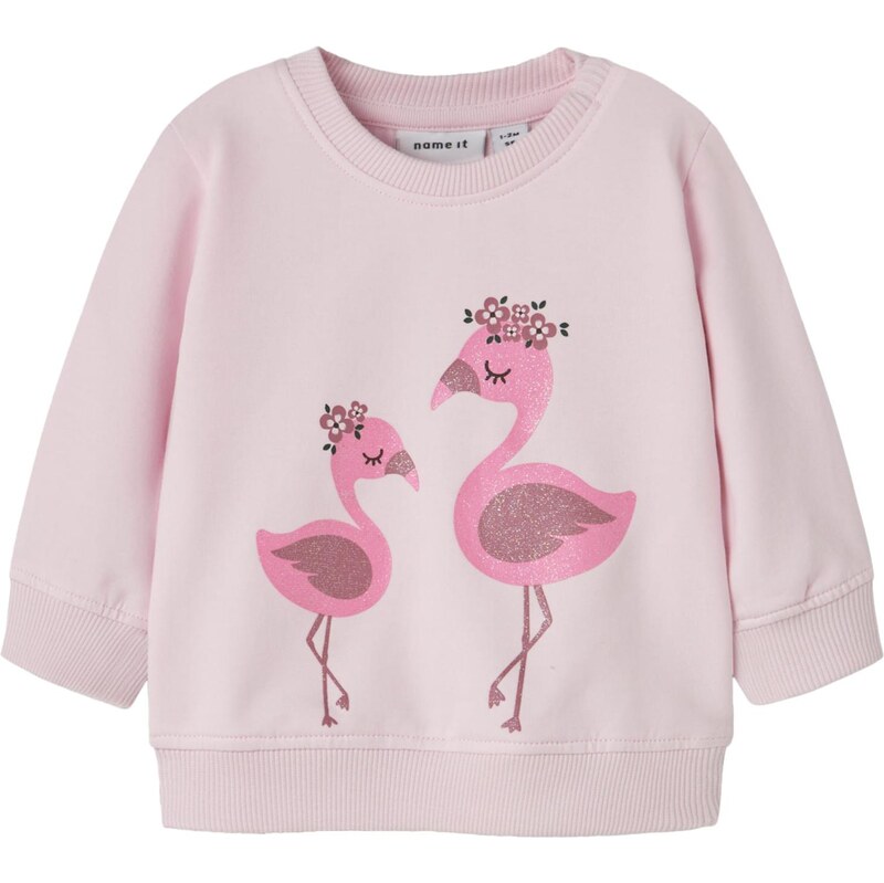 NAME IT Mikina NBFHALL pink / růžová / růže