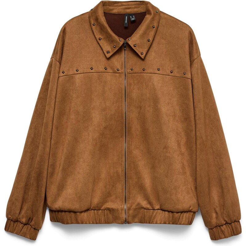 VERO MODA Přechodná bunda VMANDREA rezavě hnědá