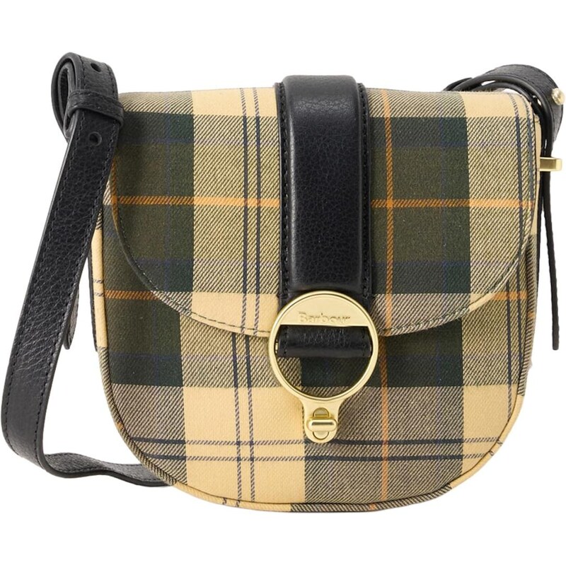 Barbour Taška přes rameno Elm Tartan pastelově žlutá / olivová / černá 114888549