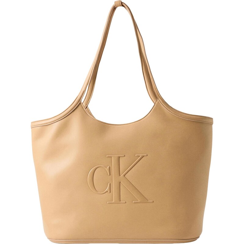 Calvin Klein Nákupní taška Contrast Monogram Tote cappuccino
