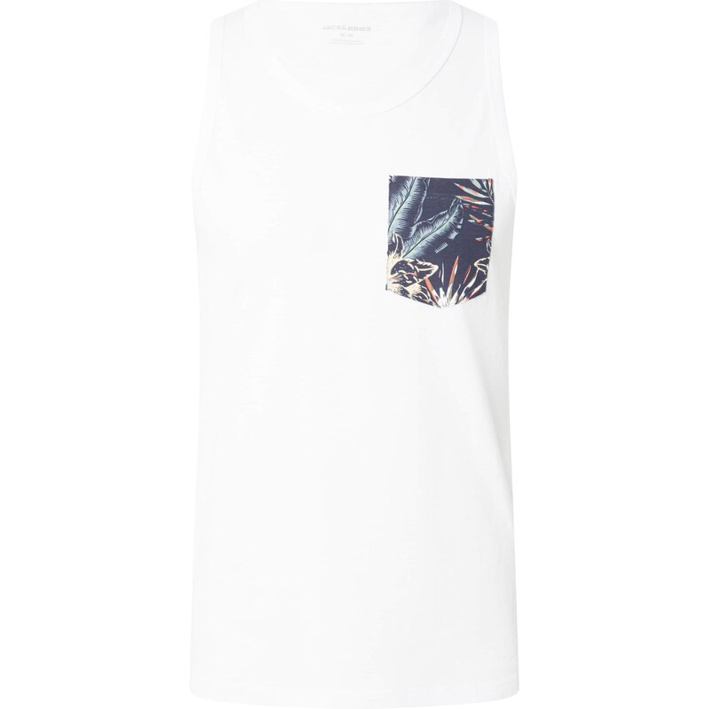JACK & JONES Tričko JJHONOLULU marine modrá / pastelově žlutá /