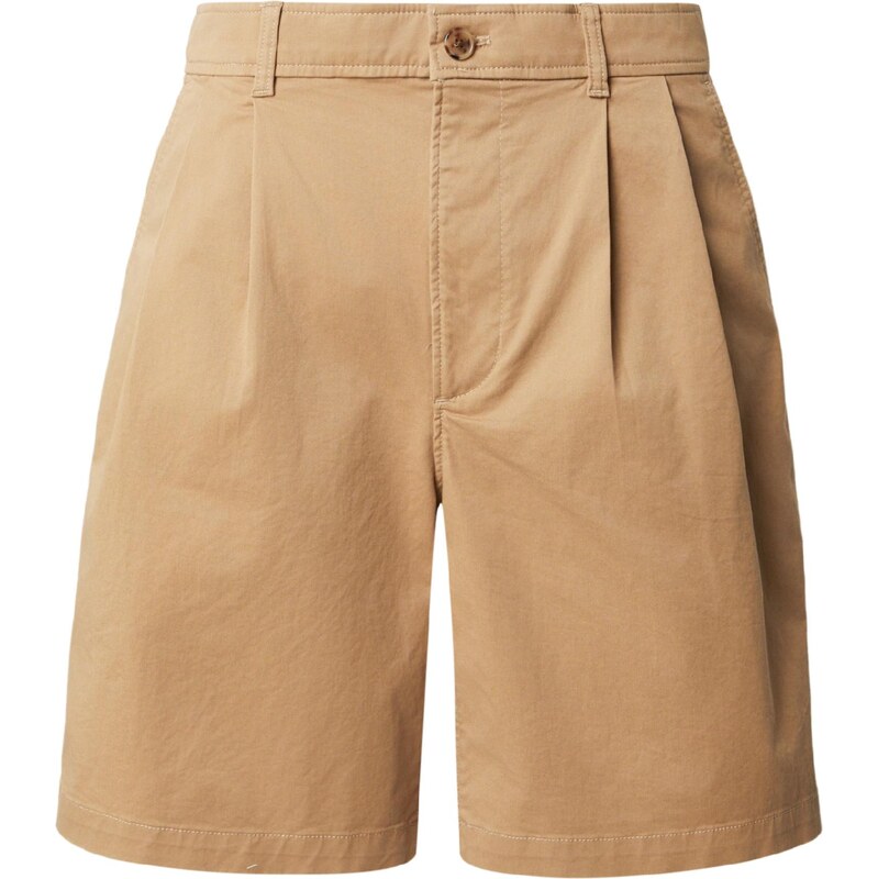 Calvin Klein Jeans Kalhoty se sklady v pase cappuccino