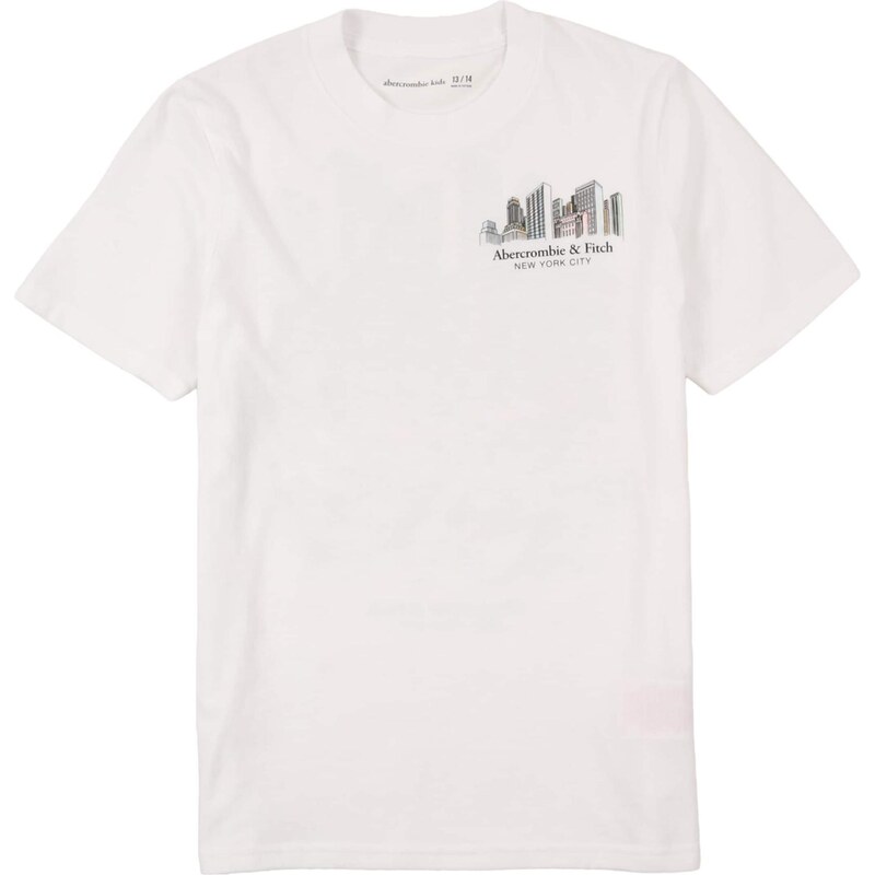 Abercrombie & Fitch Tričko písková / zelená / černá / bílá 114888912
