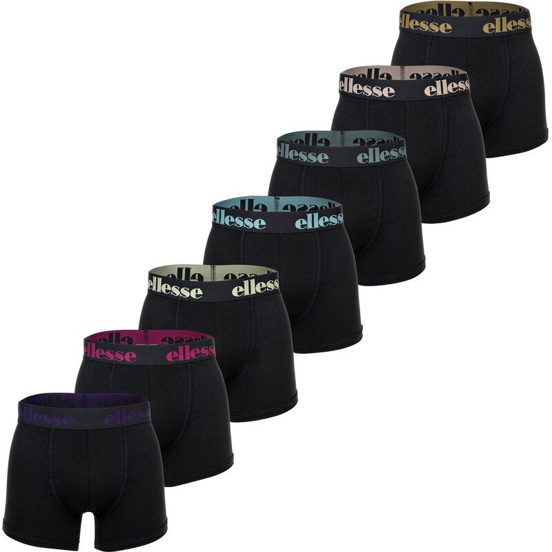 ELLESSE Boxerky azurová / fialová / tmavě růžová / černá