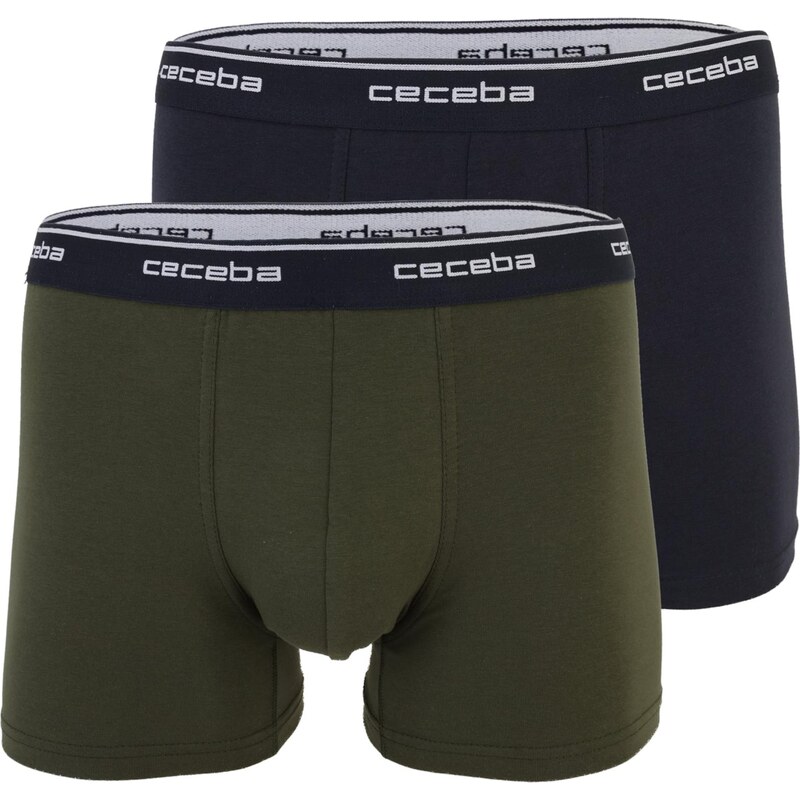 CECEBA Boxerky olivová / černá / offwhite