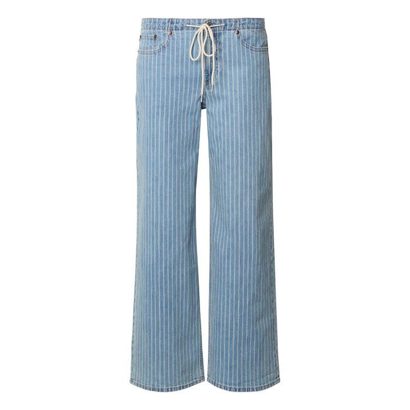 Abercrombie & Fitch Džíny modrá džínovina / offwhite