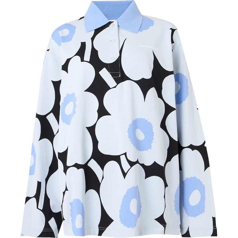 Marimekko Tričko ERIKSEEN UNIKKO nebeská modř / světlemodrá / černá 114889176