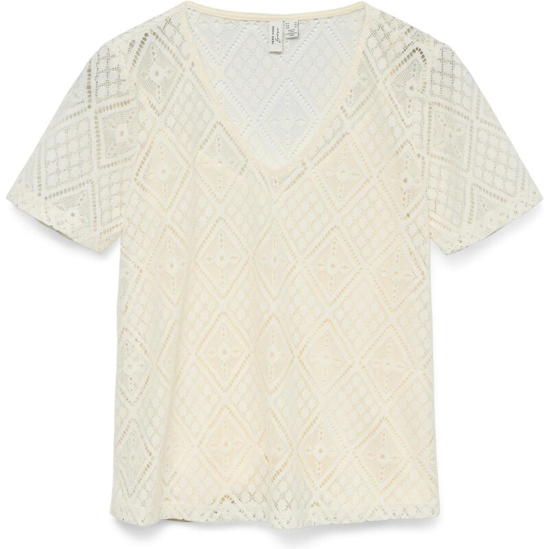 VERO MODA Tričko VMJOKIA béžová 114889172