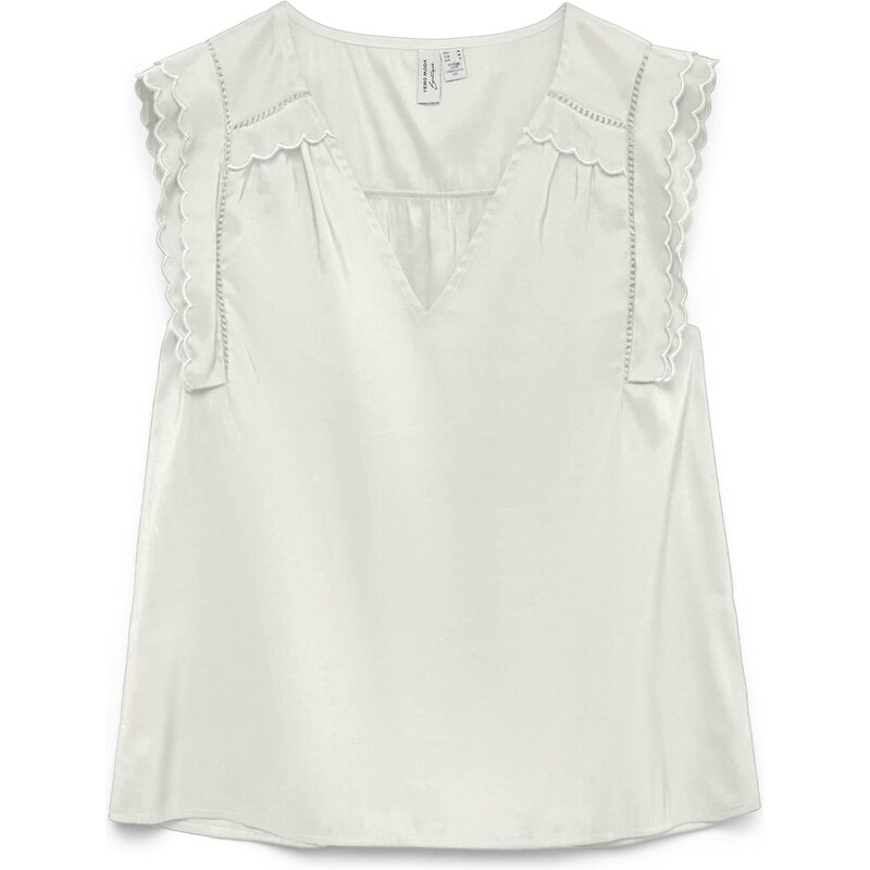 VERO MODA Halenka VMJENESIS bílá