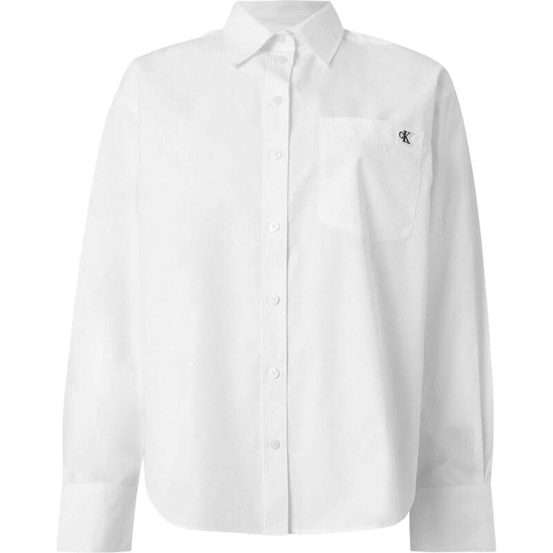 Calvin Klein Jeans Halenka Relaxed Monogram bílá