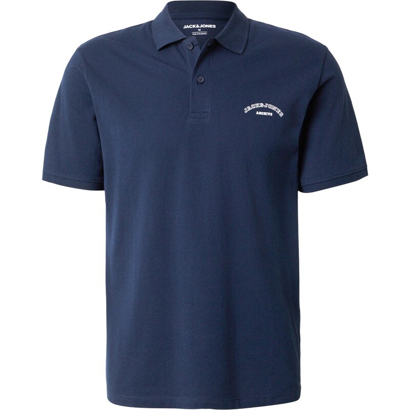 JACK & JONES Tričko JJCOLLEGE námořnická modř / bílá