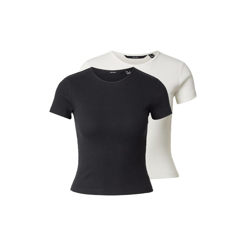 VERO MODA Tričko VMCHLOE černá / bílá 114890321