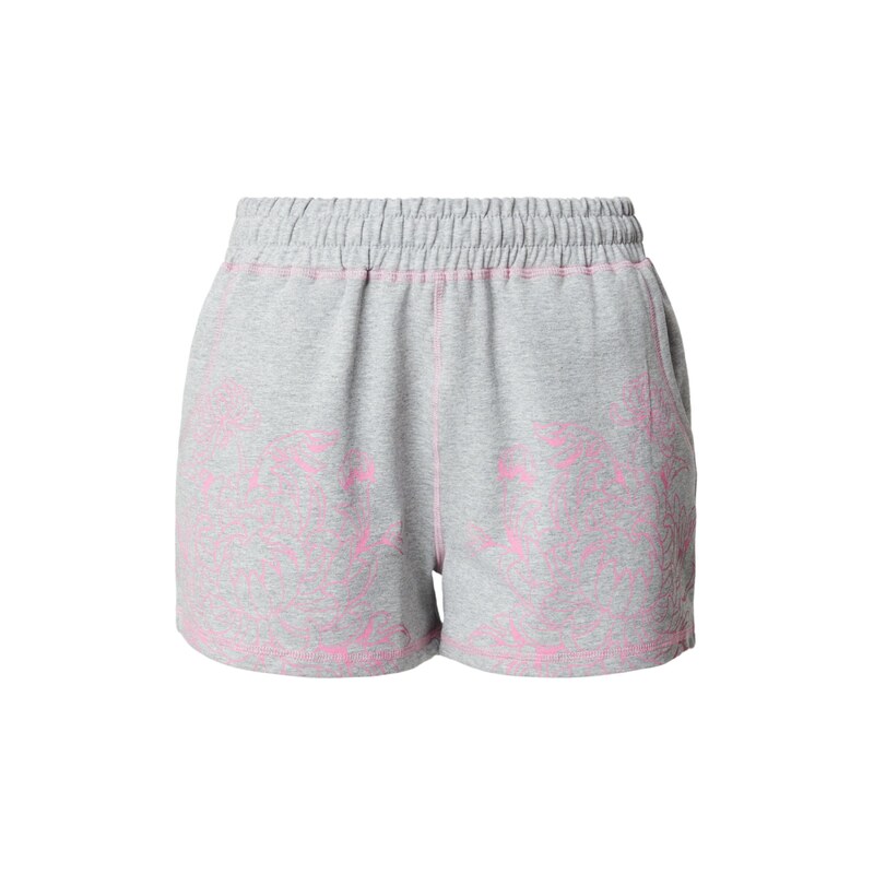 Ed Hardy Kalhoty světle šedá / pink