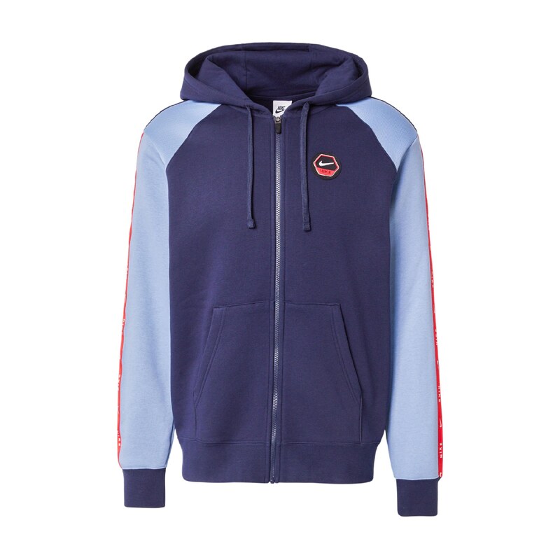 Nike Sportswear Mikina námořnická modř / světlemodrá / červená