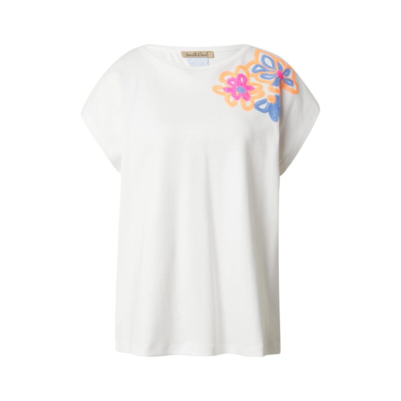 Smith&Soul Tričko modrá / oranžová / pink / offwhite 114890545