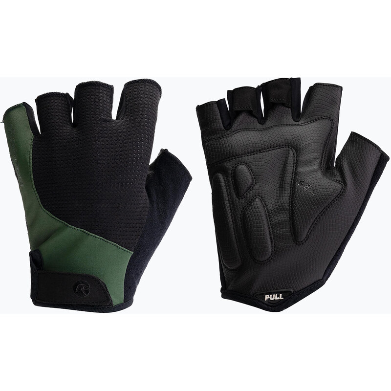 Pánské cyklistické rukavice Rogelli Essential black/green