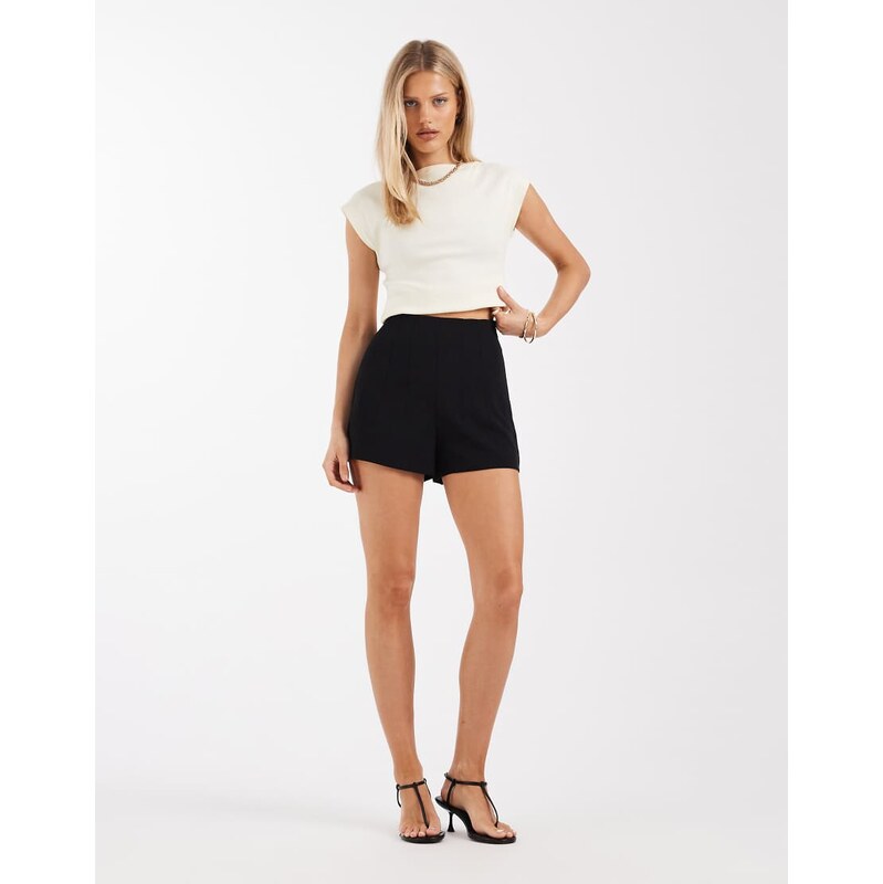 ASOS DESIGN tailored high waist corset seam detail shorts in