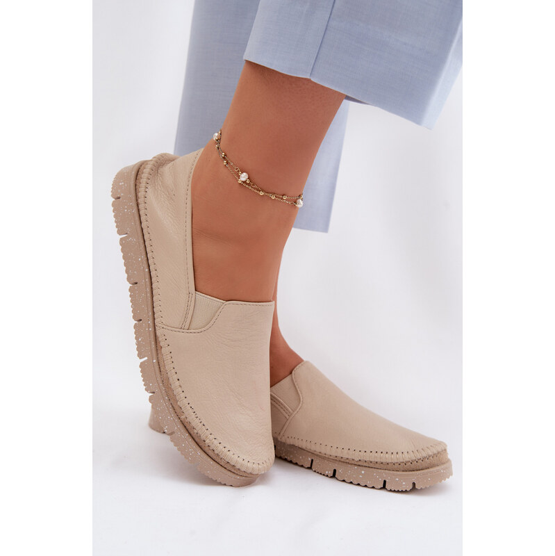 Dámské kožené slip-on boty Maciejka