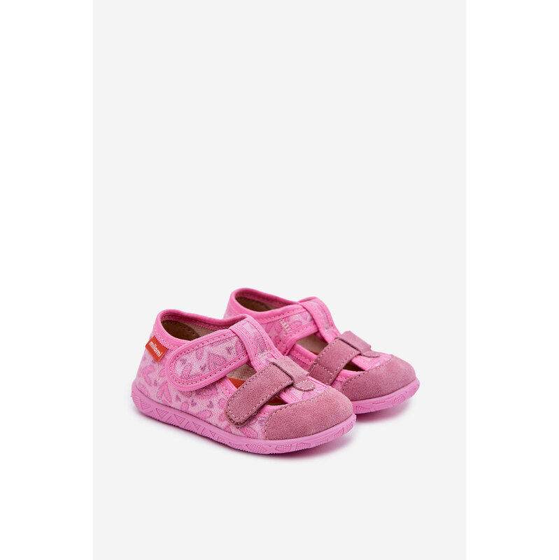 Dětské třpytivé pantofle Milami s Velcro