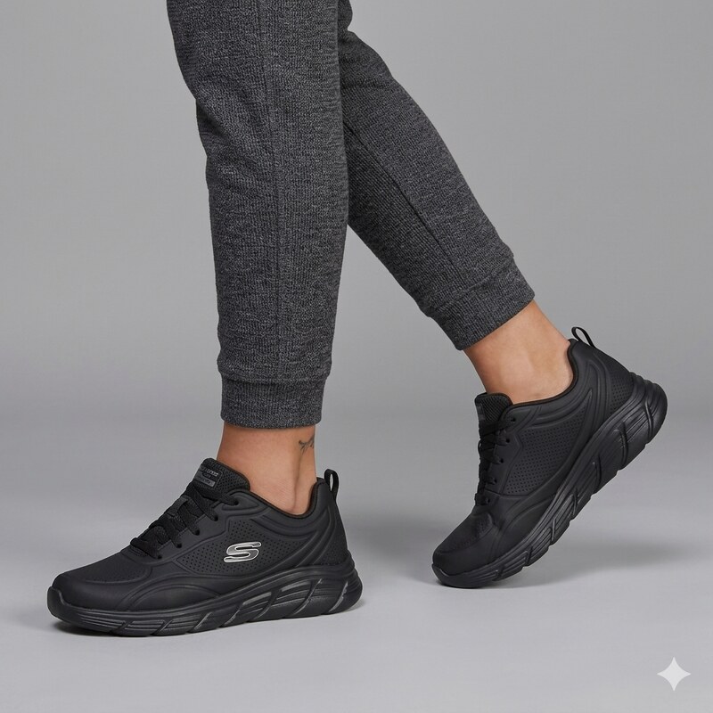 Skechers bobs b flex lo - cool ease BLACK 113511345