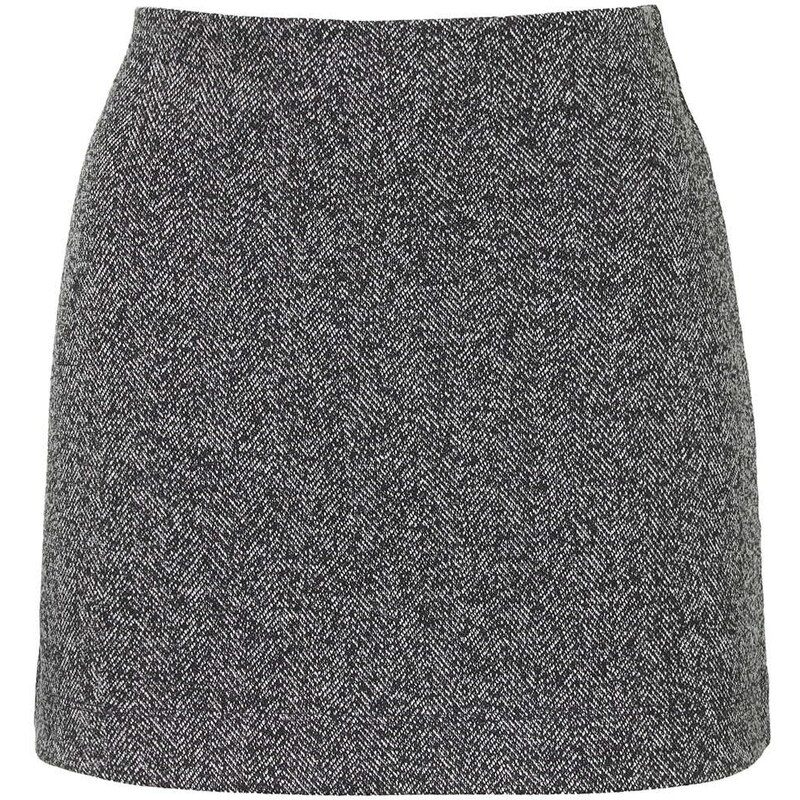 Topshop TALL Herringbone A-Line Skirt