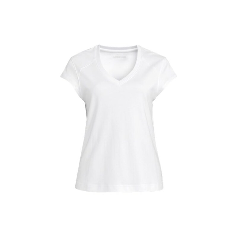 Cap Sleeve V-Neck Supima T-Shirt, Women, size: XL, regular,