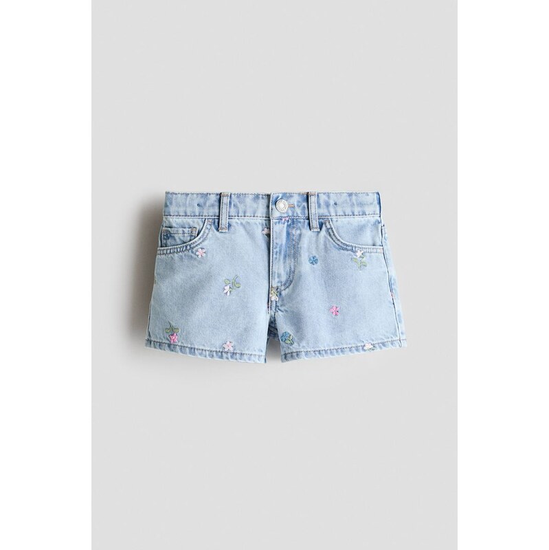 H&M - Džínové šortky - Světlý Denim Blue