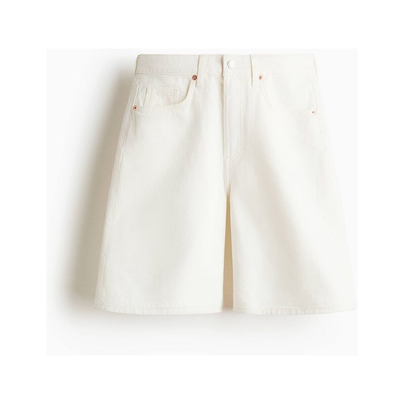 H&M - Džínové bermudy - bílá 114899654