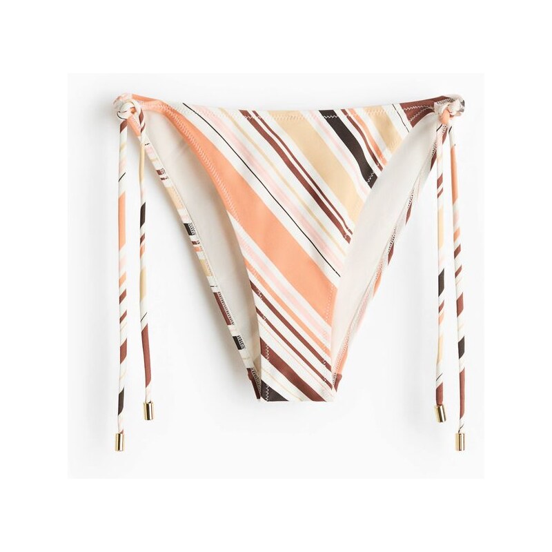 H&M - Zavazovací bikinové kalhotky tanga - oranžová 114899638