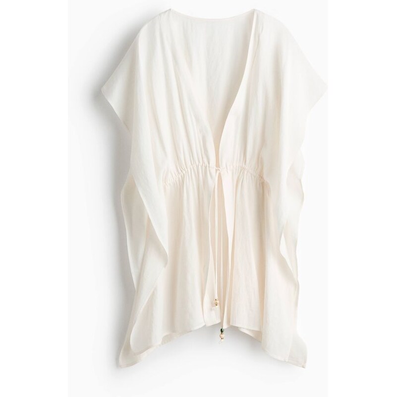 H&M - Plážové kaftanové šaty - bílá 114899658