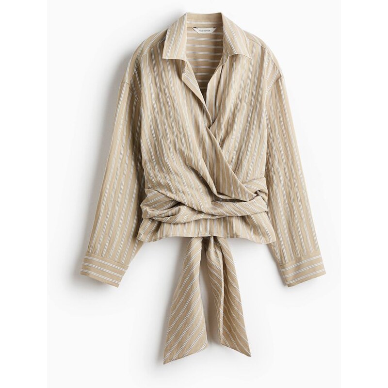 H&M - Halenkas vázačkami - bílá 114899706