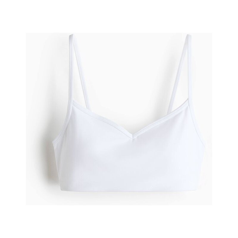 H&M - Sportovní podprsenka Medium Support SoftMove - bílá 114899765