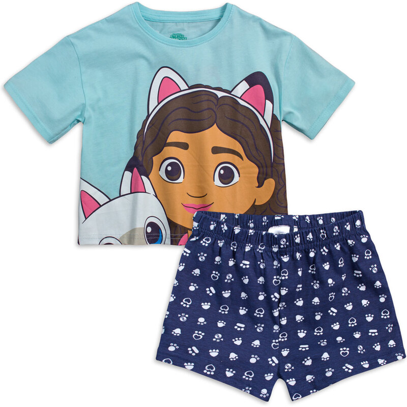 Dívčí pyžamo GABBYS DOLLHOUSE tyrkysové 114903256