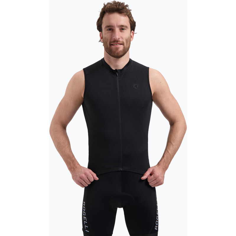 Pánský cyklistický dres Rogelli Essential II WS black